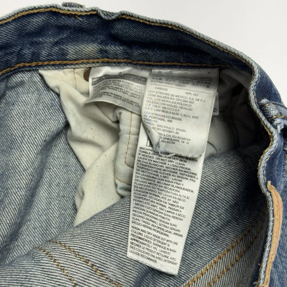 Levi's 501 Button Fly Jeans Mens 34x34 (32x30) - Picture 9 of 13
